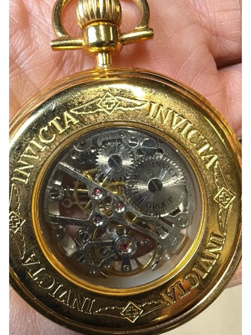 Invicta Skeleton Pocket Watch
